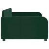vidaXL Sof&aacute;-cama 90x200 cm veludo verde-escuro