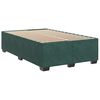 vidaXL Cama boxspring com colch&atilde;o 120x200 cm veludo verde-escuro