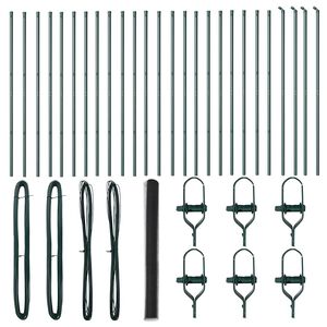 vidaXL Poste de Cerca Cinzeto