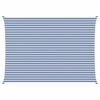 vidaXL Vela de sombra solar Azul e Branco 7 x 5 m