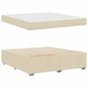 vidaXL Estrutura da Cama com colch&atilde;o Creme 180 x 200 cm tecido