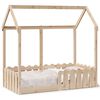 vidaXL Cama infantil formato casa 70x140 cm madeira de pinho maci&ccedil;a