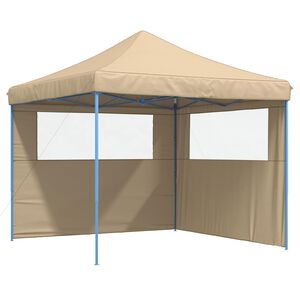 vidaXL Tenda de Festa 292 x 292 x 315 cm Bege Tecido Oxford