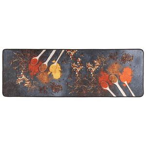 vidaXL Tapete de cozinha lav&aacute;vel antiderrapante 60x180 cm multicor