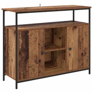 vidaXL Buffet Madeira Antiga 100 x 35 x 80 cm Madeira processada