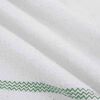 vidaXL Panos de Limpeza 5 pcs 50x60 cm branco com riscas verdes