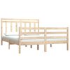 vidaXL Estrutura de cama pequena casal 120x190 cm pinho maciço
