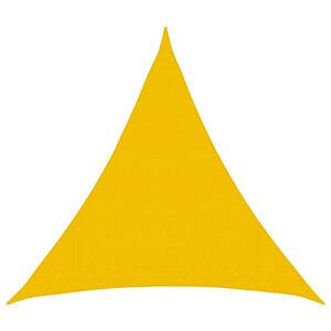vidaXL Vela de Sombra Amarelo 2 x 2 x 2 m HDPE
