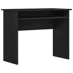 vidaXL Mesa em carvalho preto, 90x50x74 cm, madeira engenheirada