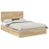 vidaXL Cama com Armazenamento com gaveta Carvalho Sonoma 160 x 200 cm
