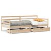vidaXL Sof&aacute;-cama com gavetas 90x190 cm madeira de pinho maci&ccedil;a