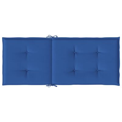vidaXL Almofadões para cadeiras altas de jardim 6 pcs tecido azul real