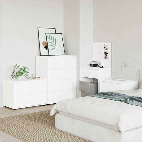 vidaXL Arm&aacute;rio de arruma&ccedil;&atilde;o Branco 80 x 48 x 57 cm Madeira processada