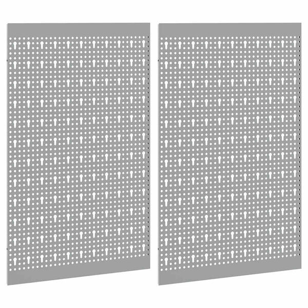 vidaXL Banco de Armazenamento 2 pcs Cinzeto 100 x 1 x 80 cm