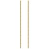 vidaXL Garrafeira de parede para 36 garrafas 2 pcs ferro dourado
