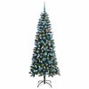 vidaXL &Aacute;rvore de Natal Artificial Verde 180 cm PVC, Pl&aacute;stico e A&ccedil;o