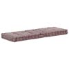 vidaXL Almofad&atilde;o m&oacute;veis paletes algod&atilde;o 120x40x7 cm cinza-acastanhado