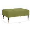 vidaXL Apoio de p&eacute;s 78x56x32 cm veludo verde-claro