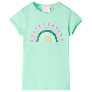 T-shirt infantil verde brilhante 104