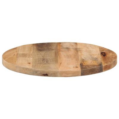 vidaXL Tampo de mesa redondo Ø40x3,8cm madeira mangueira áspera maciça