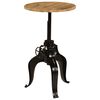 vidaXL Mesa de bar madeira de mangueira maci&ccedil;a 60x(76-110) cm