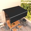 vidaXL Toldo retr&aacute;til manual com estore 4x3 m antracite