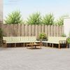 vidaXL Conjunto de Sof&aacute;s para Exterior 8 pcs Natural e Creme