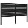 vidaXL Cabeceira de cama 146x4x100 cm pinho maci&ccedil;o preto