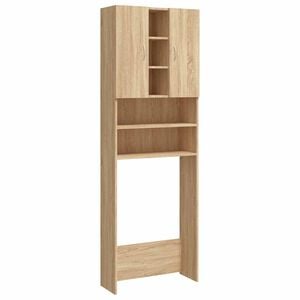 idaXL Arm&aacute;rio m&aacute;quina lavar roupa 64x25,5x190 cm carvalho sonoma