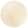 vidaXL Tapete pelo curto macio e lav&aacute;vel HUARTE &Oslash; 160 cm cor creme