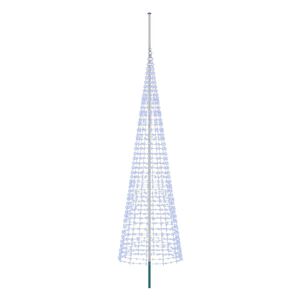 vidaXL Luz para &aacute;rvore de Natal com estaca e mastro 500 cm 1534 LED