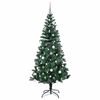 vidaXL &Aacute;rvore de Natal Artificial Pr&eacute;-iluminada Verde 210 cm