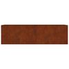 vidaXL Canteiro elevado de jardim 280x80x80 cm a&ccedil;o corten
