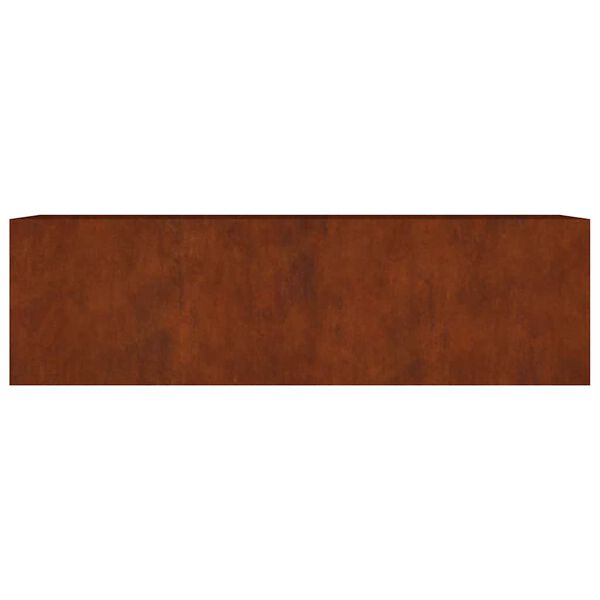 vidaXL Canteiro elevado de jardim 280x80x80 cm a&ccedil;o corten