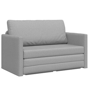 vidaXL Sof&aacute;-Cama Cinza Nuvem 124 x 71 x 78 cm tecido