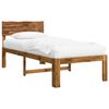 vidaXL Estrutura de Cama de Solteiro com Cabeceira ROSTOCK Natural