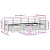 vidaXL Conjuntos de sof&aacute;s Natural Madeira S&oacute;lida de Ac&aacute;cia
