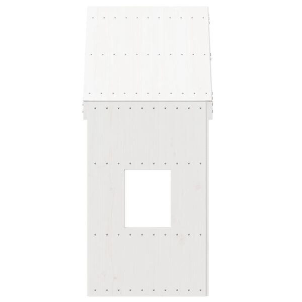 vidaXL Telhado de cama infantil 60x89x134,5 cm pinho maci&ccedil;o branco