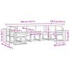 vidaXL Conjunto de Sof&aacute;s para Exterior 7 pcs Natural e Bege