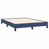 vidaXL Estrutura de cama sem colch&atilde;o 140x190 cm tecido azul