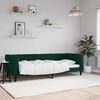 vidaXL Sof&aacute;-cama 80x200 cm veludo verde-escuro