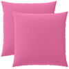 vidaXL Capa almofada 2 pcs HEERLEN Rosa 65 x 65 cm Poli&eacute;ster