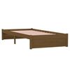 vidaXL Estrutura de cama 90x200 cm madeira maci&ccedil;a castanho mel