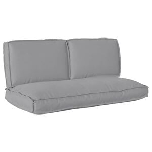 vidaXL Conjunto de Almofadas 3 pcs Cinzeto Tecido Oxford