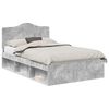 vidaXL Estrutura da Cama com cabeceira Concreto 120 x 200 cm