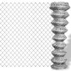 vidaXL Cerca de arame 25x1,25 m a&ccedil;o galvanizado prateado