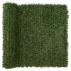 vidaXL Cerca Artificial Verde Claro 1 x 6 m PVC e A&ccedil;o