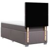 vidaXL Cama com molas/colchão 80x200 cm couro artificial cinza