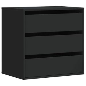 vidaXL C&oacute;moda 60x41x58 cm derivados de madeira preto