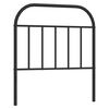 vidaXL Cabeceira de substitui&ccedil;&atilde;o 80 cm metal preto